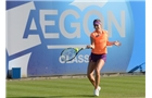 BIRMINGHAM, ENGLAND - JUNE 10:  Belinda Bencic of Switzerland in action against Daniela Hantuchova of Slovakia on day two of the Aegon Classic at Edgbaston Priory Club on June 10, 2014 in Birmingham, England.  (Photo by Tom Dulat/Getty Images)